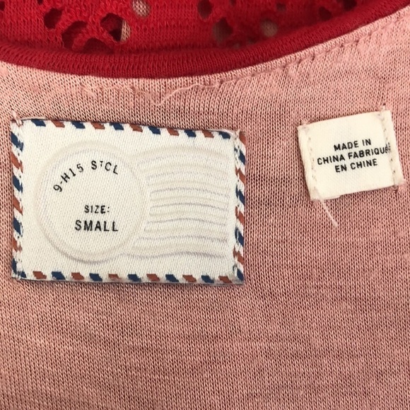 Postmark by Anthropologie Red Cotton Lace Eyelet Dress, S - Picture 10 of 13